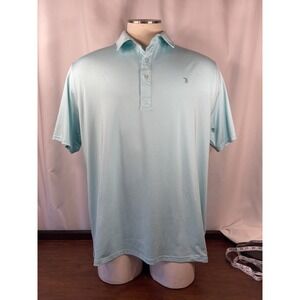 TRR Mens XL Golf Polo Shirt light Blue Stretch Beach Casual Cruise